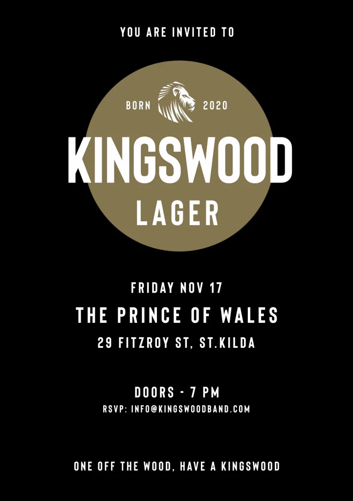 Kingswood Beer - LAUNCHINVITE